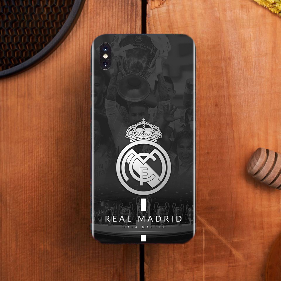 Miếng Dán Skin Điện Thoại In Hình Real Dán Lưng Real Madrid Cho Iphone 6/ 7/ 8/ X/ XS/ 11/ 11 Pro Max Dòng Máy Android