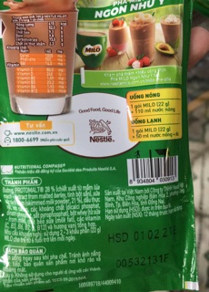 Thức Uống Lúa Mạch Milo Dạng Dây 10 Gói x22G