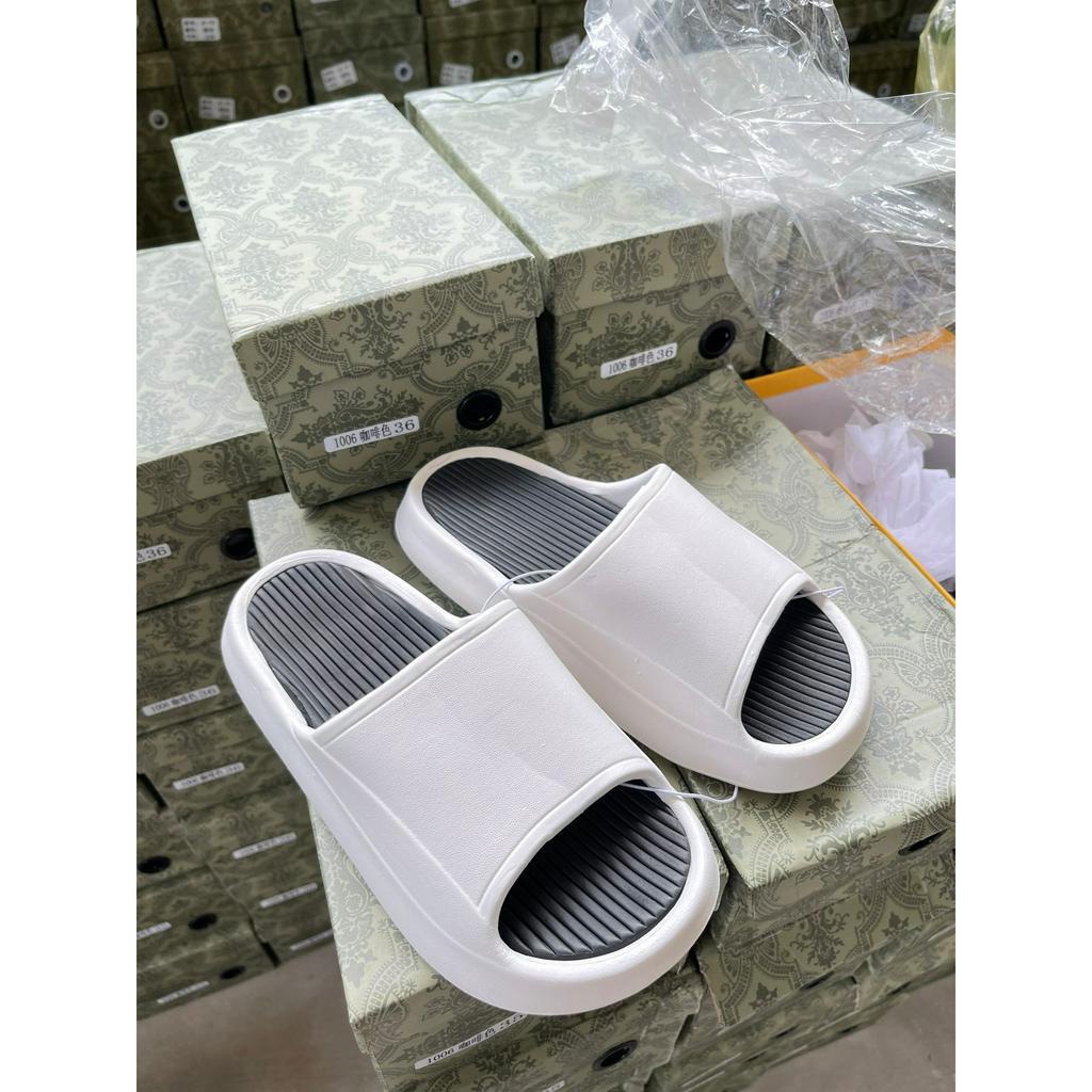 [Hàng Loại 2] Dép nữ Trắng Đen Siêu êm Phom Bé Tăng Size