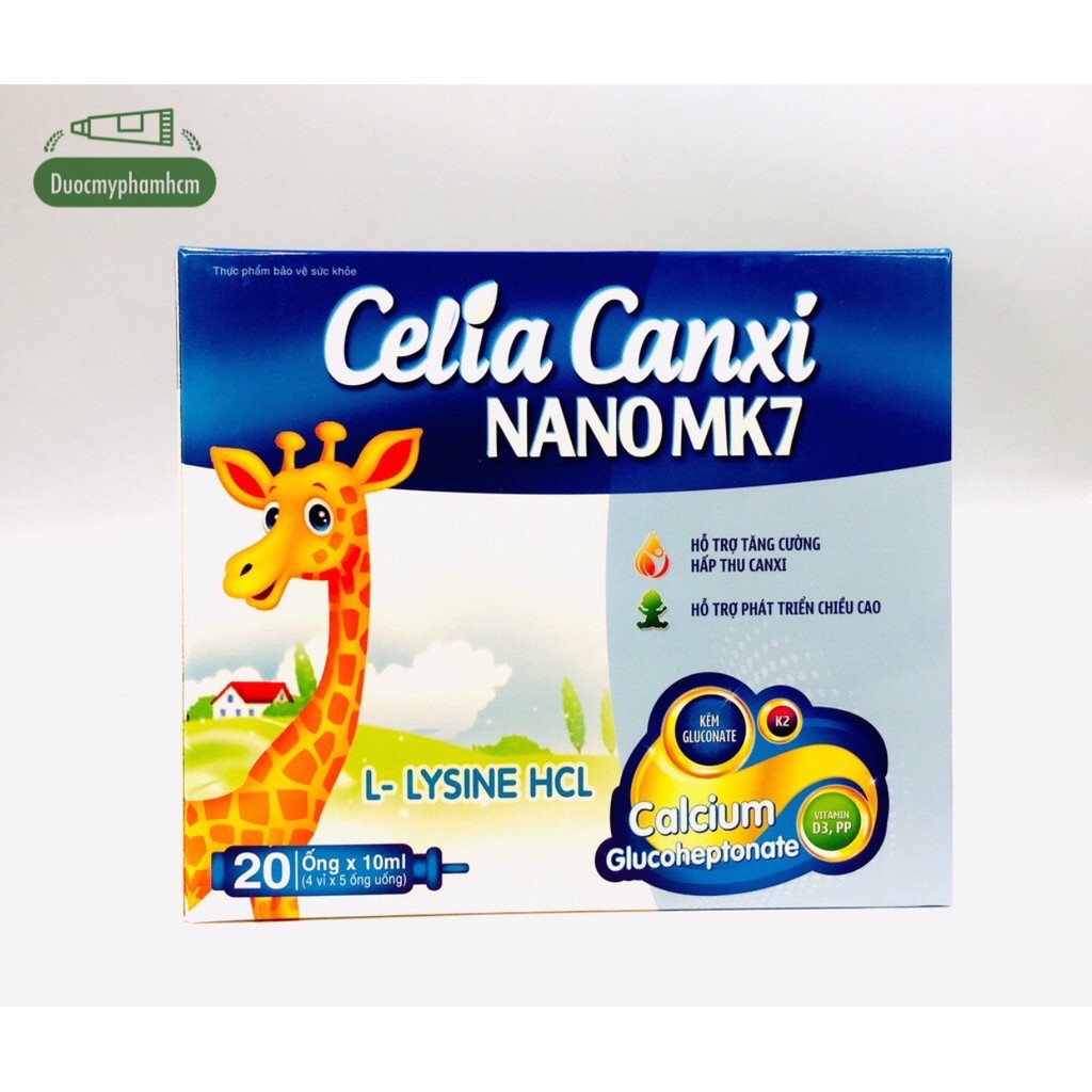 Celia Canxi Nano Mk7 phát triển chiều cao, kích thích ăn ngon, cho xương chắc khoẻ chống còi xương, loãng xương