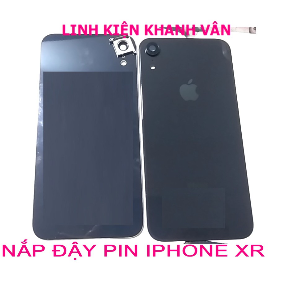 Nắp Lưng iPhone XR LIỀN KÍNH CAMERA MÀU ĐEN