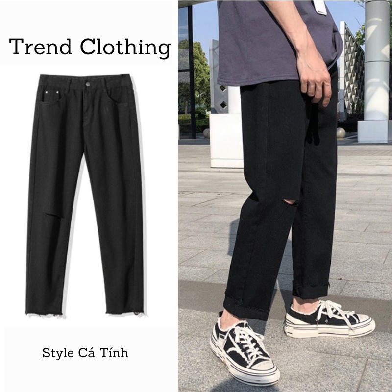 Quần Jean nam-nữ, Mẫu Quần Jeans baggy ống suông, rộng, hottrend 2022-Trend Clothing!