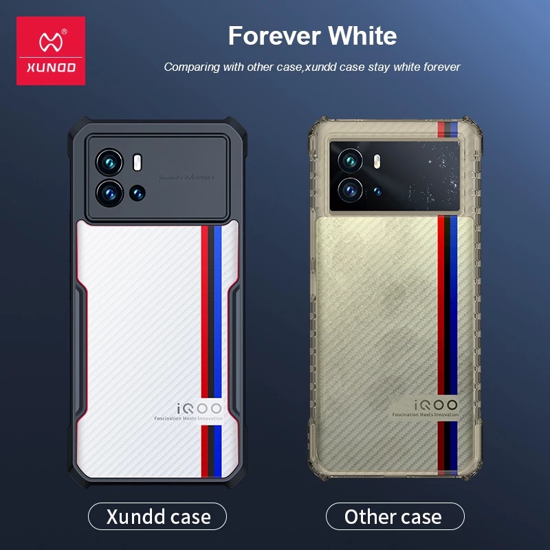 XUNDD Ốp Điện Thoại Siêu Mỏng Chống Sốc Cho VIVO IQOO8 IQOO9 SE Pro iQOO 9 Pro