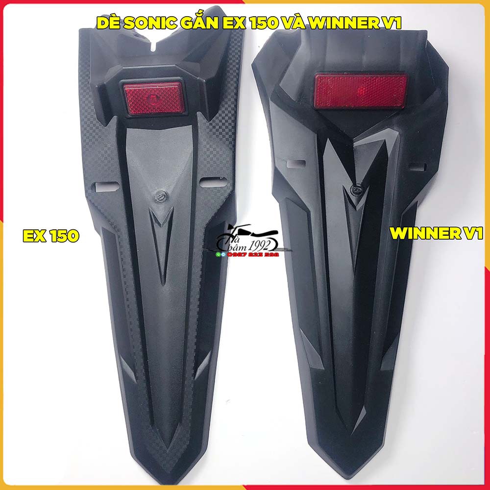 Dè Sonic Độ Cho Winner V1 Và Excier 150 - Chắn Bùn Sau Winner V1 Và Ex 150