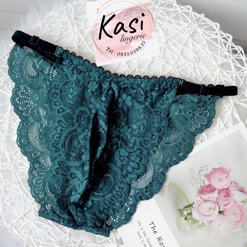 Quần lót cho nam thiết kế ren xanh