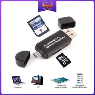 [Ready Stock] XGamer Micro USB OTG to USB 2.0 Adapter, SD / Micro SD Card Reader for Smartphone, PC