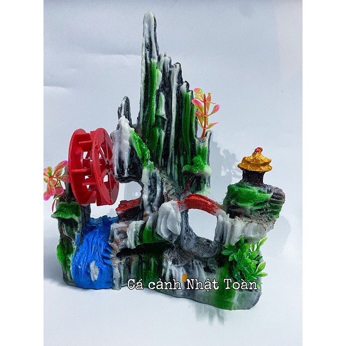 TIỂU CẢNH TRANG TRÍ HỒ CÁ NON BỘ 20x7x27cm