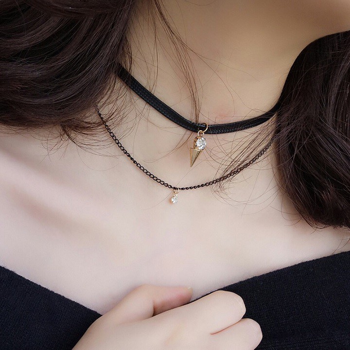 Vòng cổ nữ Choker thời trang cá tính nhiều mẫu đẹp sang trọng PK04