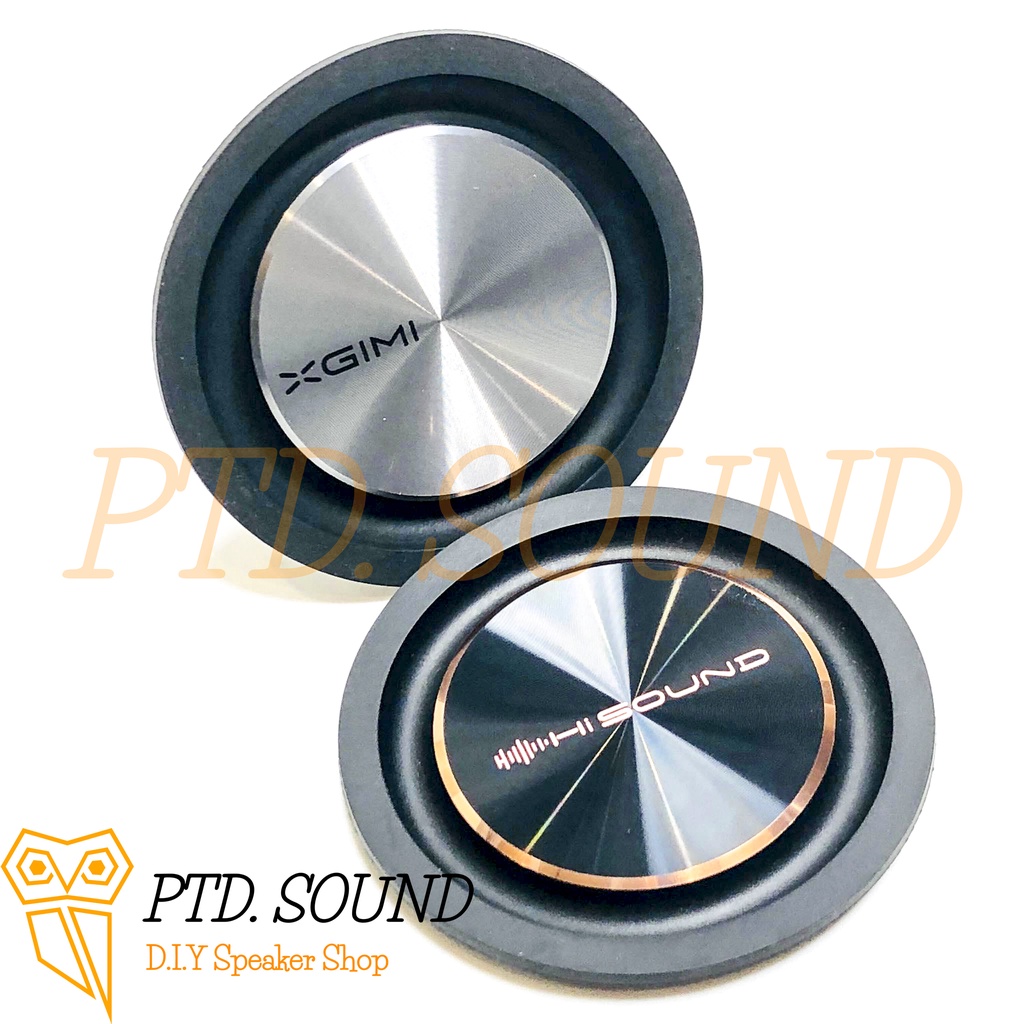 Màng cộng hưởng bass Hi Sound 3.1 inch mặt nhôm đồng tâm. DIY loa siêu bass, siêu trầm từ PTD Sound