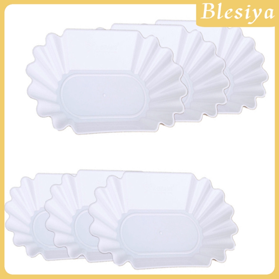 Set 6 Khay Đựng Thức Ăn Bằng Nhựa Hình Oval