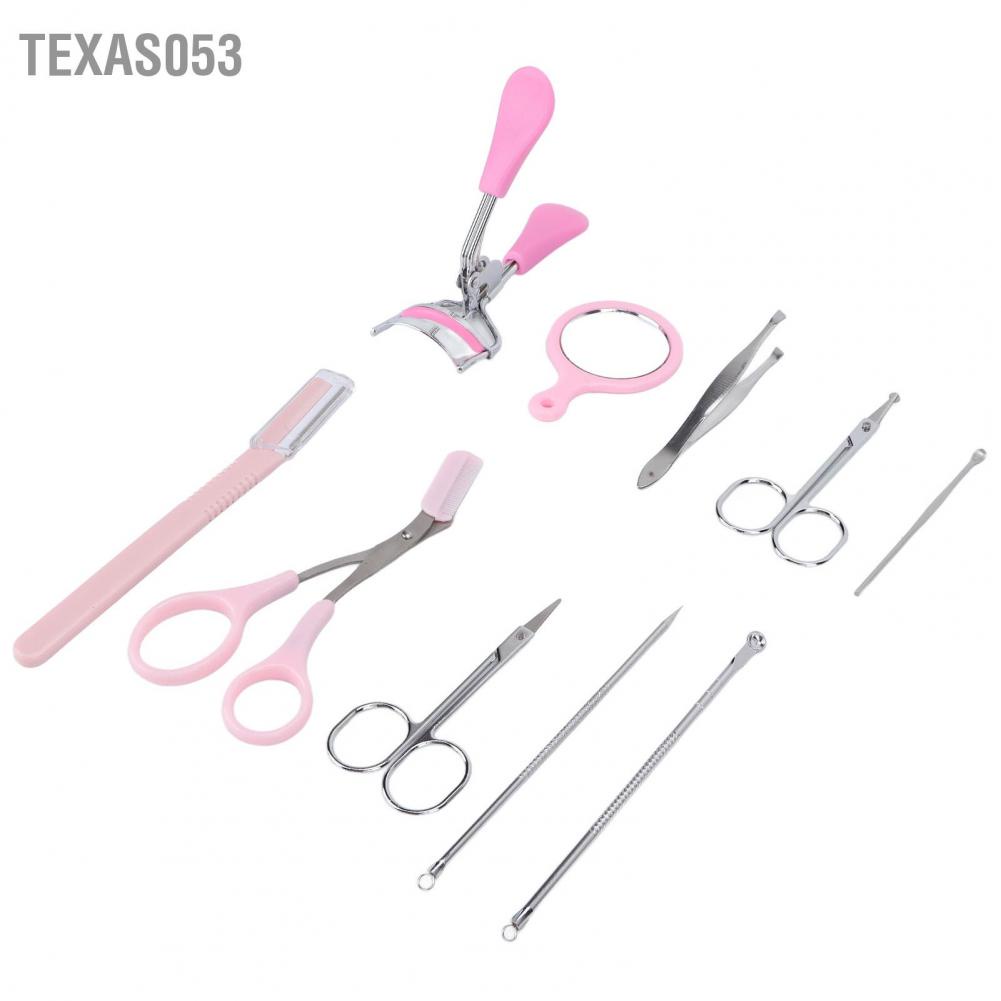 [Hàng mới về] Bộ dụng cụ tỉa lông mày lấy ráy tai uốn cong mi nặn mụn chuyên dụng cho nữ