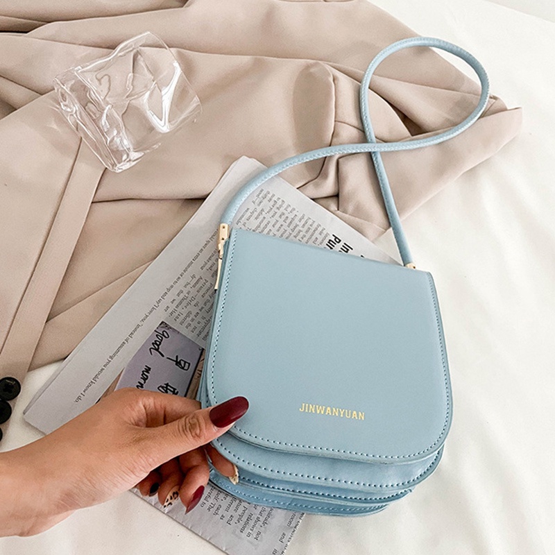 Túi Đeo Vai Màu Trơn Thời Trang Hàn Quốc Cho Nữ IELGY