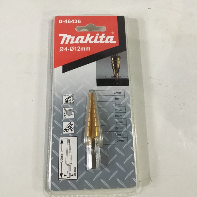 MŨI KHOAN BẬC MAKITA D-46436