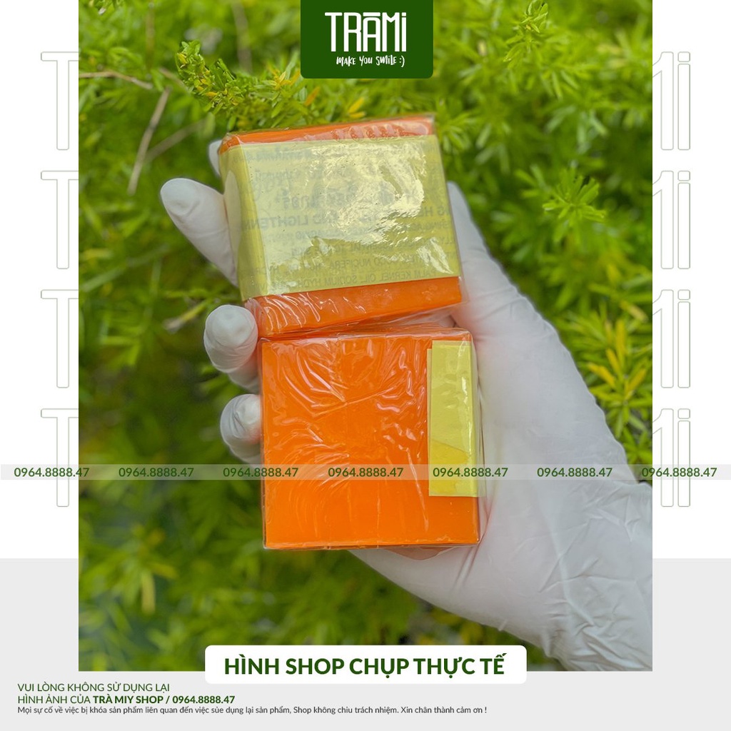 [CHÍNH HÃNG] Xà phòng Cam Nghệ Thái Lan Orange Natural Soap.