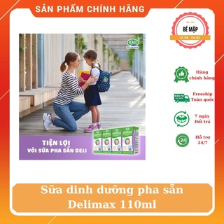Sữa dinh dưỡng pha sẵn Delimax cho bé suy dinh dưỡng, thấp còi, cần tăng cân (thùng 48 hộp 110ml)