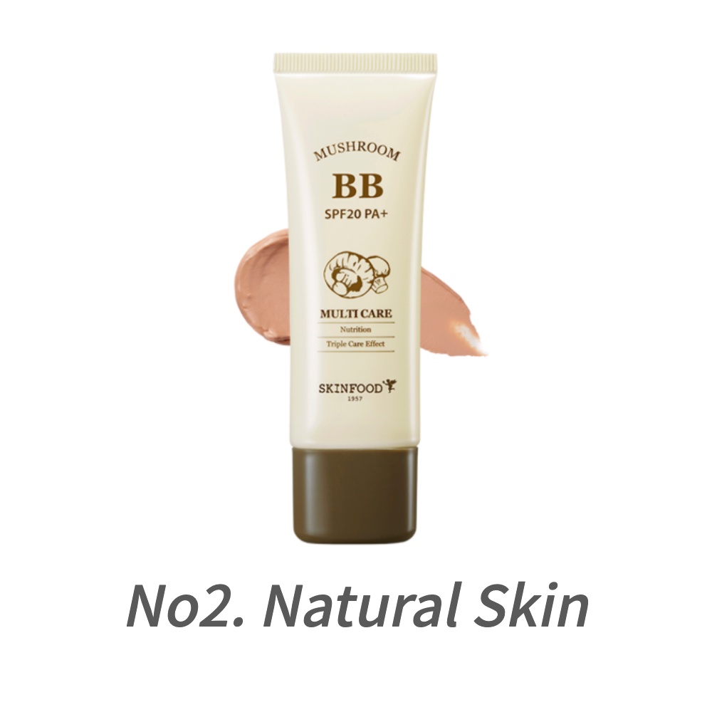 (Hàng Mới Về) SKINFOOD Mushroom Multi Care BB Cream 50g 2Colors 2 Màu Tự Nhiên Chăm Sóc Da SPF 20 Pa+ | BigBuy360 - bigbuy360.vn