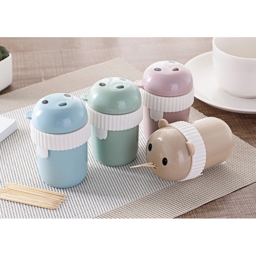 [Có sẵn] Hộp đựng tăm xỉa răng kiểu hoạt hình gấu xinh xắn tiện dụng - giao màu ngẫu nhiên Như Trang Plaza