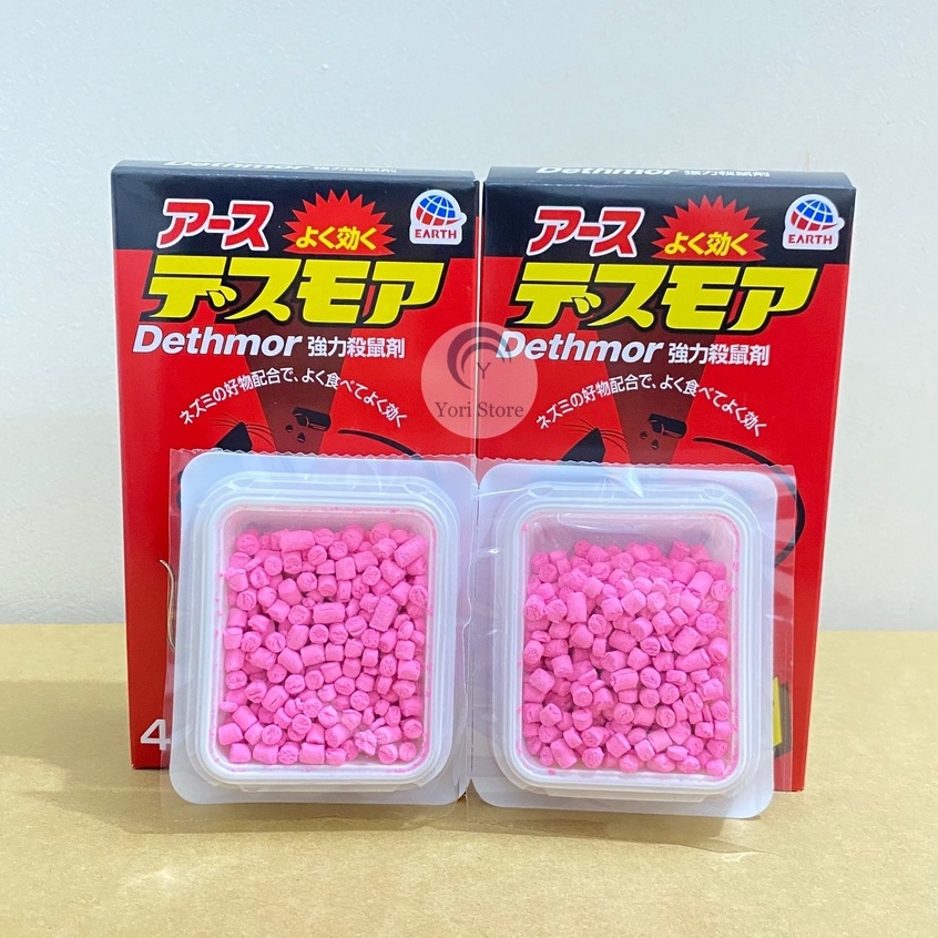 Thuốc diệt chuột Dethmor dạng viên hộp 4 vỉ - Nhật Bản hiệu quả tốt