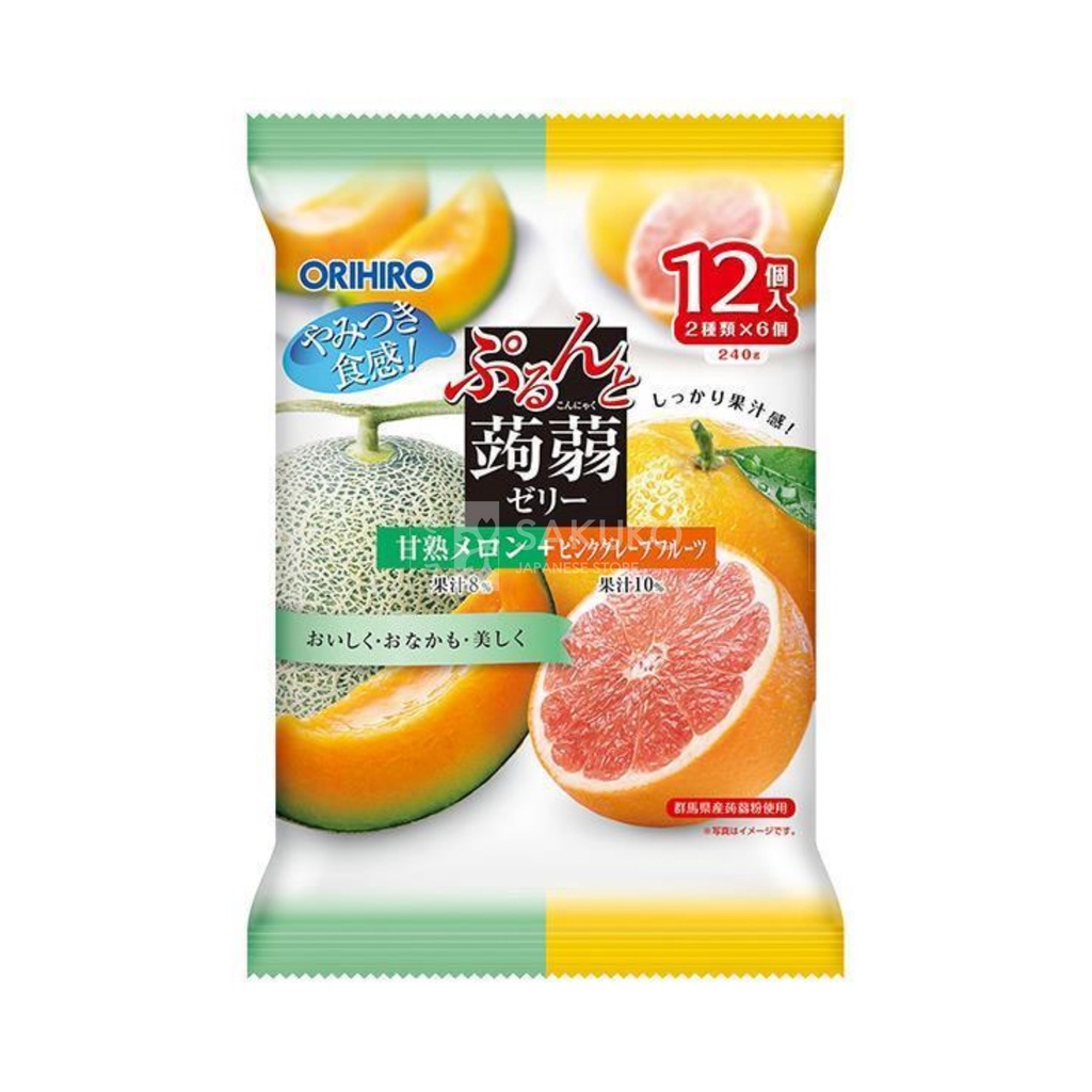 Thạch trái cây Orihiro Nhật Bản, 240g