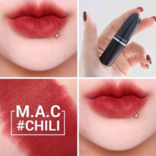 Son MAC Chili 602 Màu Đỏ Gạch – Matte