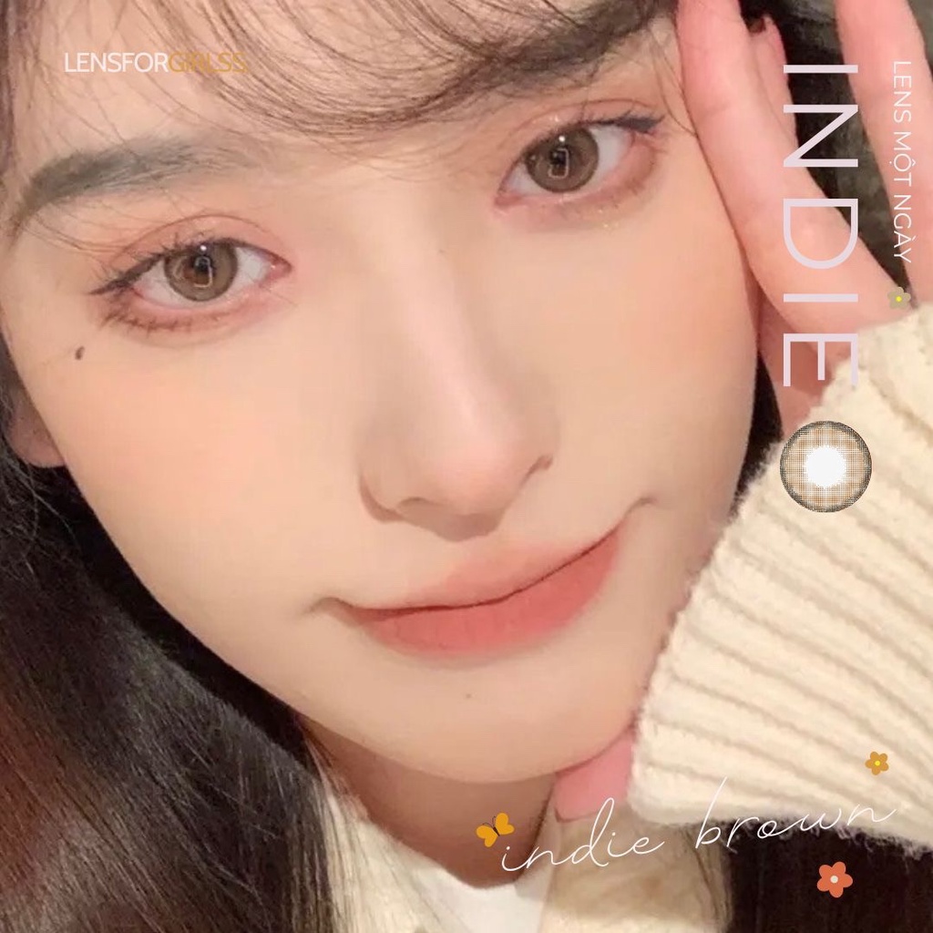 Kính áp tròng 1 NGÀY INDIE BROWN | Lens cận 1 ngày