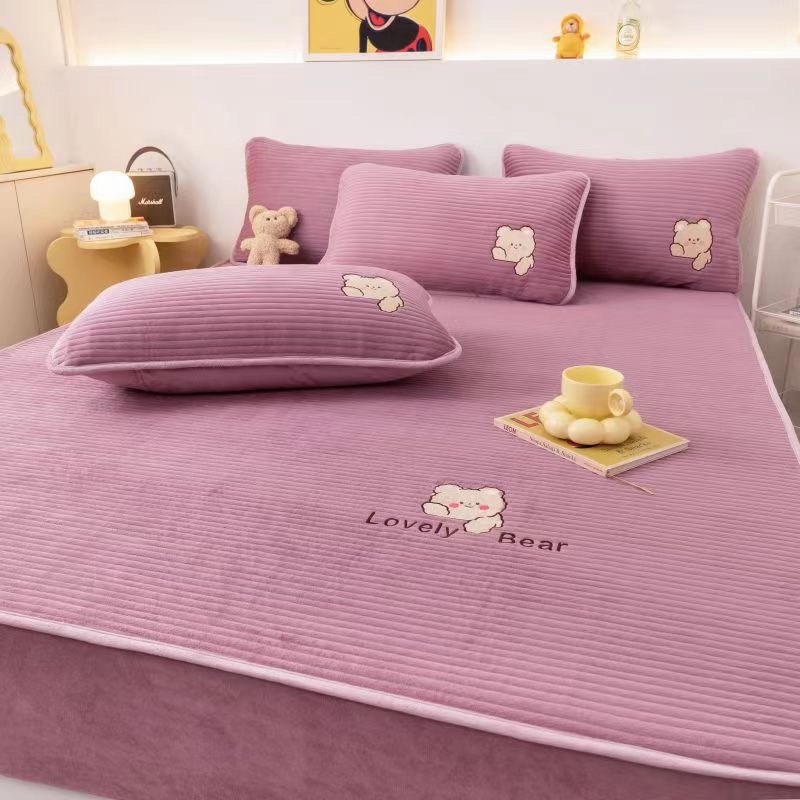 BỘ GA GỐI LOVELY BEAR KHÁNG KHUẨN AN TOÀN CHO TRẺ SƠ SINH