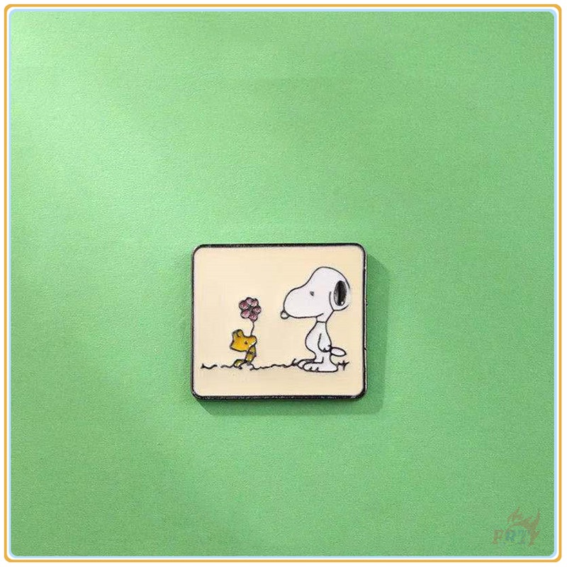 ★ Huy Hiệu Cài Áo Hình Chú Chó Snoopy & Gỗ ★ 1 Huy Hiệu Gài Áo Hình Hạt Đậu Hoạt Hình Sáng Tạo