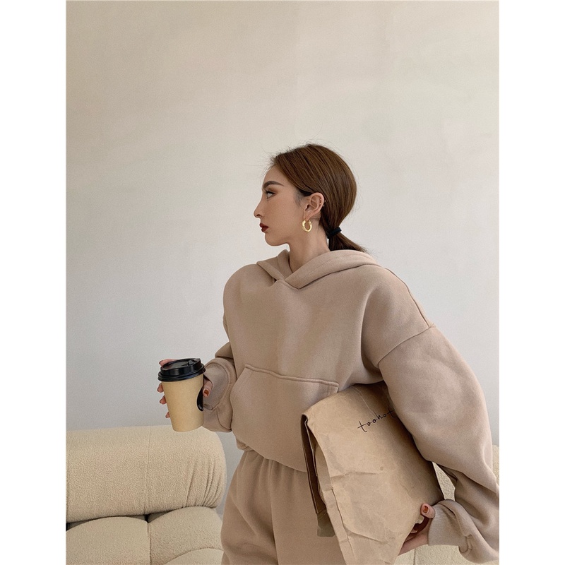 Quần/ Áo bằng cotton dáng rộng phong cách thể thao (có bán lẻ)