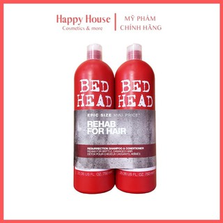 Cặp gội - xả phục hồi tóc hư tổn TIGI đỏ