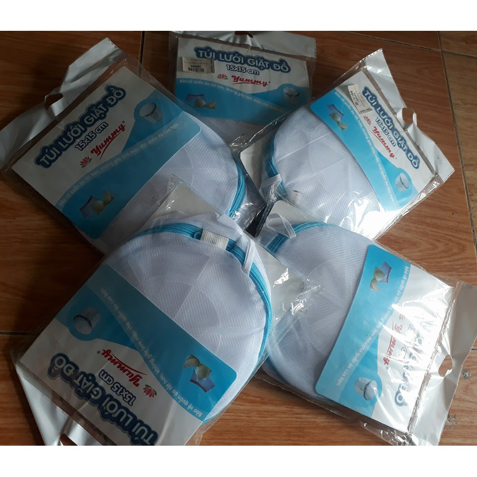 combo 5 túi lưới giặt đồ 15*15 cm