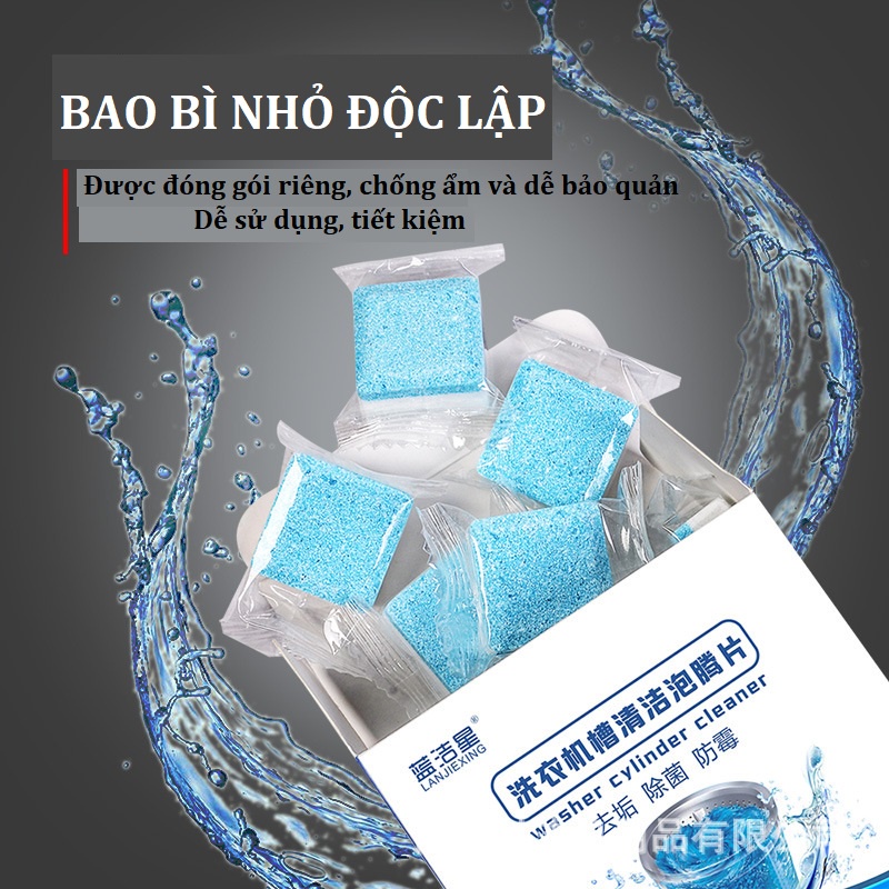 Combo 12 viên sủi làm sạch và khử mùi máy giặt Teddy Bears store