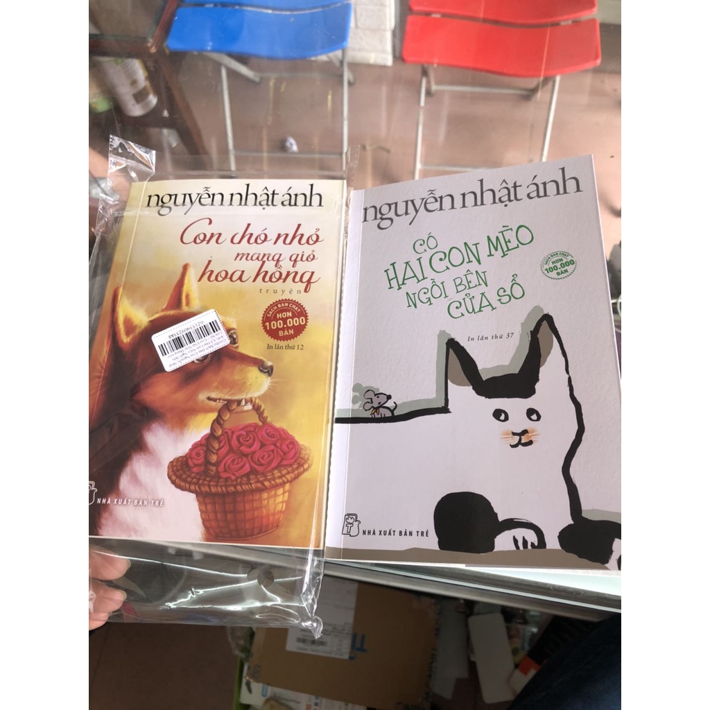 Sách - Combo Có Hai Con Mèo Ngồi Bên Cửa Sổ + Con Chó Nhỏ Mang Giỏ Hoa Hồng - NXB Trẻ