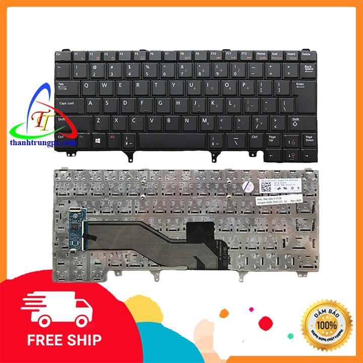 Bàn phím Dell Latitude E5420 E5430 E6420 E6430 E6440 E6520 E6530 E6540 Không Led