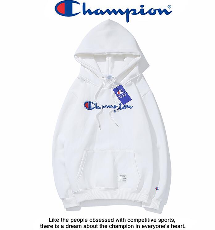 [ Mã 12FASHIONSALE1 giảm 10K đơn 50K ] Áo Hoodie Thêu Chữ Champion Size S-3XL Thời Trang