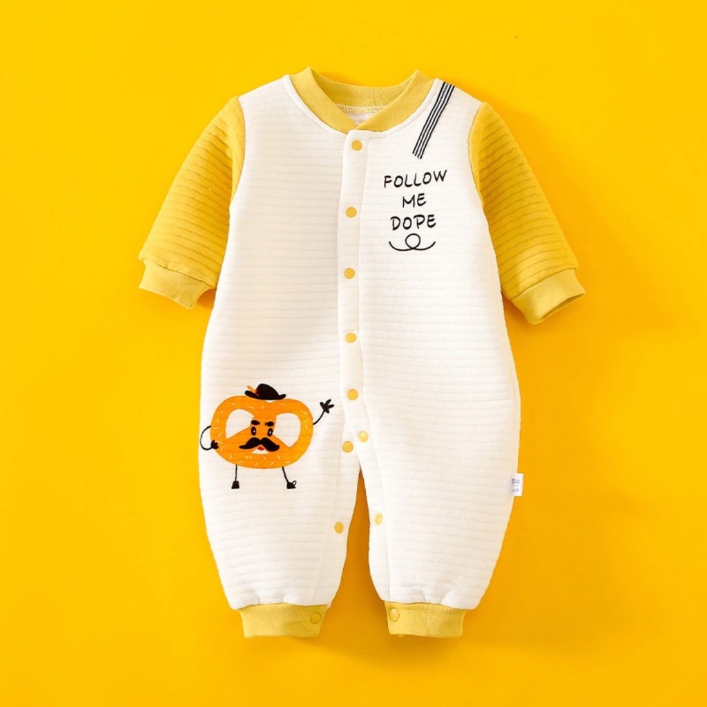 Body liền thân trần bông, bodysuit dài tay cotton cho bé trai và bé gái sơ sinh từ 3-15kg, hàng đẹp xuất Hàn