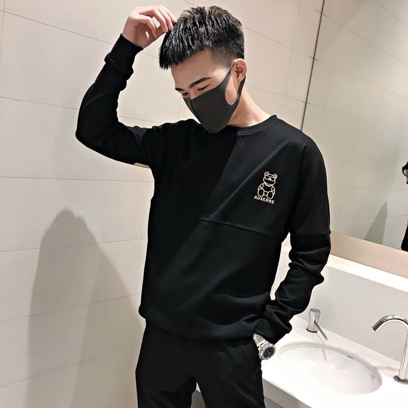 Áo Sweater Cổ Tròn Lót Lông Cừu Dày Dặn Thời Trang Mùa Đông Cho Nam Giới 8.5
