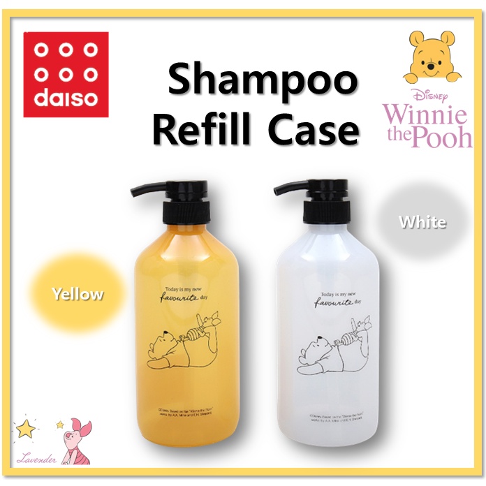 DAISO Dầu Gội Đầu Winnie the Pooh 600ml 2 Màu Tùy Chọn