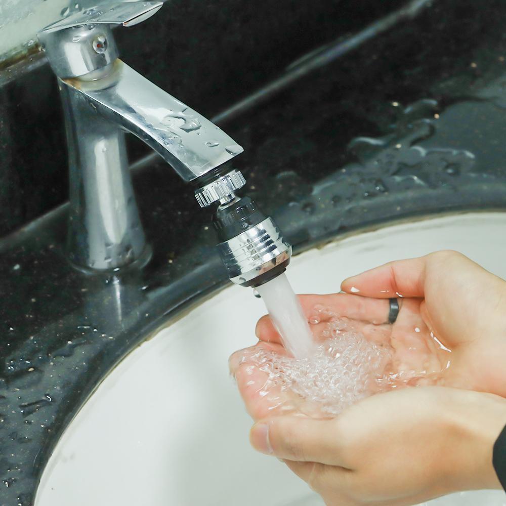 Đầu Lọc Nối Dài Vòi Nước Bồn Rửa Chén Bằng Nhựa ABS Chống Văng Tiết Kiệm Nước