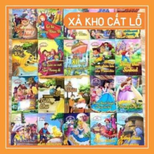 (Siêu sale)  (Không trùng lặp) Combo 20 tranh cổ tích cho bé