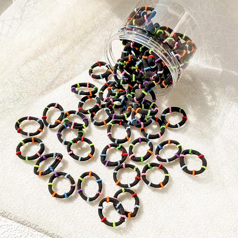Dây Buộc Tóc Cao Su Co Giãn Tốt Màu Sắc Thời Trang Hàn Quốc Cho Nữ