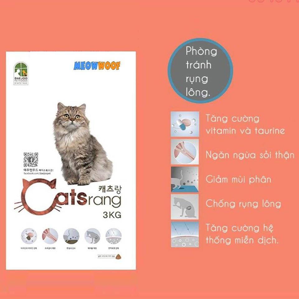 💛 Catsrang 5kg Thức ăn mèo từ Meowwoof.vn + QUÀ TẾT