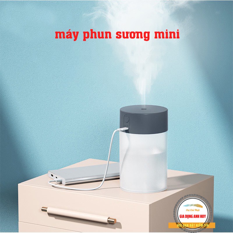 Máy Phun Sương Tạo Ẩm Mini Có Đèn Led Nhiều Màu Sắc 260ml Cung Cấp Hơi Ẩm Và Hương Thơm Cho Bạn - HD365