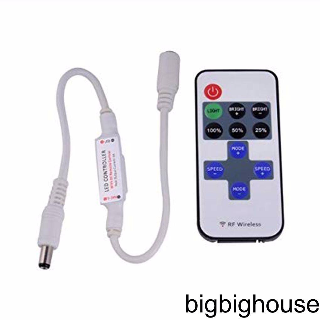 Bộ điều khiển dải đèn LED từ xa 5-24V 11 phím bấm RF