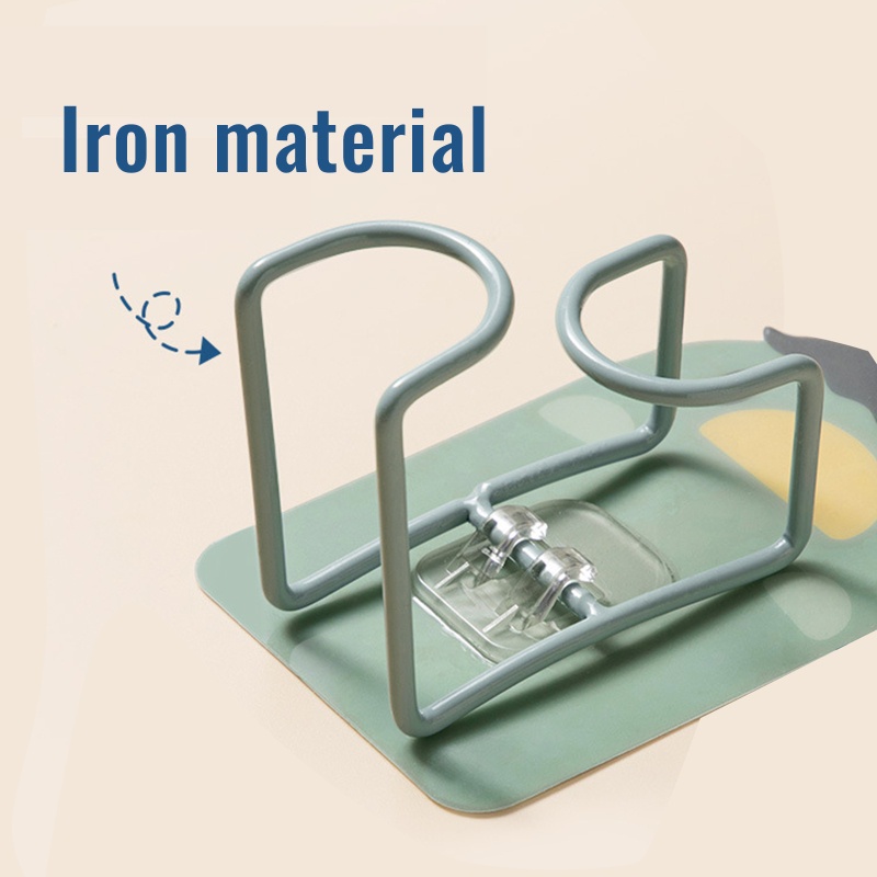 QQ Móc Treo Chậu Rửa Dán Tường Không Cần Đục Lỗ Họa Tiết Hoạt Hình Dễ Thương