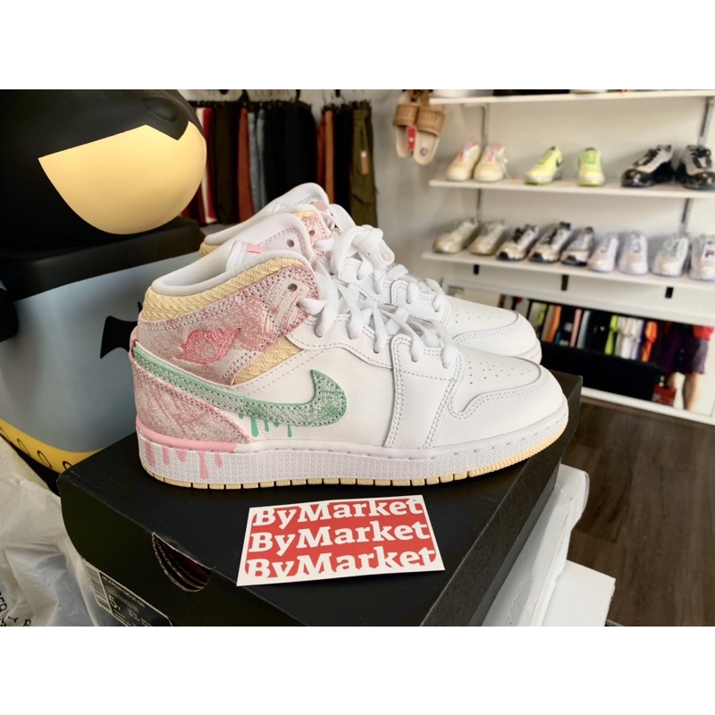 Giày chính hãng Jordan mid “Ice cream”
