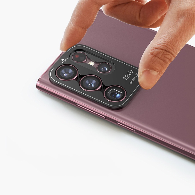 Miếng Dán Cường Lực 3D Bảo Vệ Ống Kính Máy Ảnh Cho Samsung Galaxy S22 S23 Ultra