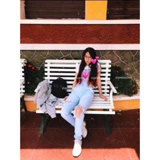 Thanh lý Yếm jeans Baggy Forever21 size 27