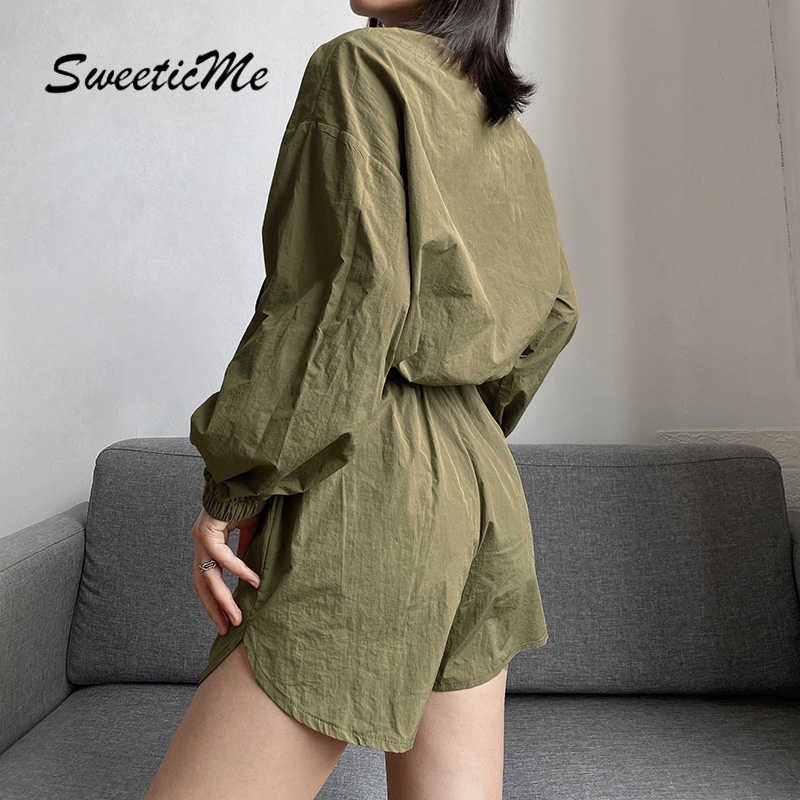 Áo Khoác Cardigan Tay Dài Cổ Tròn Màu Trơn Phối Khóa Kéo Thời Trang 2022 Cho Nữ