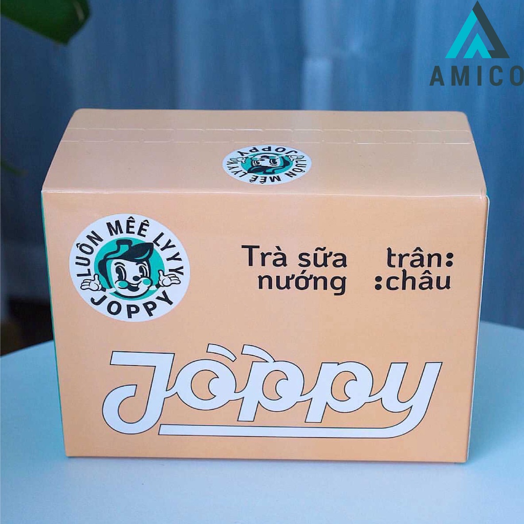 Set 8 Gói Trà Sữa Nướng Trân Châu Joppy Thơm Vị Nướng Đặc Trưng, Hộp Trà Sữa Trân Châu Tự Pha Tại Nhà - Amico | BigBuy360 - bigbuy360.vn