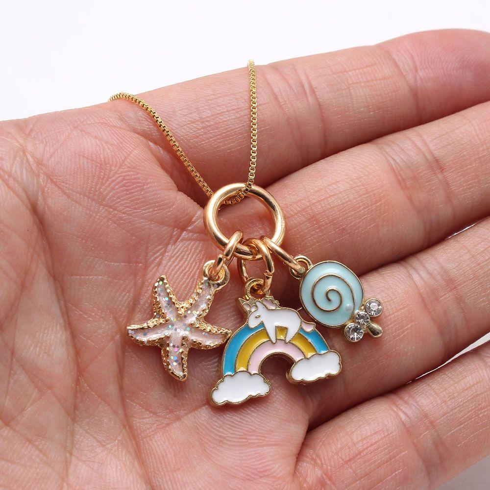 Vòng cổ Tình Bạn Mặt Hình Cầu Vồng Và Chữ Best Friend Dễ Thương